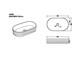 605x380x125mm Gloss White Above Counter Basin