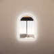 600*900mm Brushed Copper Framed Arch LED Mirror