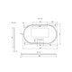 1200*700mm 3 Lighting Options controlled Touch Sensor Switch Frontlit and Backlit Brushed Nickel Framed LED Mirror