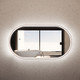 1200*700mm 3 Lighting Options controlled Touch Sensor Switch Frontlit and Backlit Brushed Nickel Framed LED Mirror