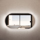1200*700mm 3 Lighting Options controlled Touch Sensor Switch Frontlit and Backlit Brushed Nickel Framed LED Mirror