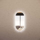 900x450mm Brushed Copper Framed LED Mirror