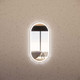 900x450mm Brushed Copper Framed LED Mirror