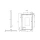 1200*800mm Brushed Copper Framed Rectangle LED Mirror
