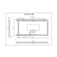 1500*800mm Brushed Copper Framed Rectangle LED Mirror