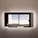 1500*800mm Brushed Copper Framed Rectangle LED Mirror