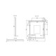 900*750mm Brushed Copper Framed Rectangle LED Mirror