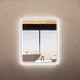 900*750mm Brushed Copper Framed Rectangle LED Mirror