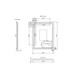 750*600mm Brushed Copper Framed Rectangle LED Mirror