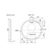 600mm Brushed Copper Framed LED Mirror