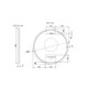 800mm 3 Lighting Options Round Brushed Copper Framed R3 LED Mirror
