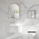 600*900*150mm Carysil Imperial Matte White Melamine Plywood Arch Shaving Cabinet(Single Door)