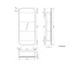 450*900*150mm Carysil Earls Matte White Melamine Plywood Squircle Shaving Cabinet(Single Door)