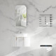 450*900*150mm Carysil Earls Matte White Melamine Plywood Squircle Shaving Cabinet(Single Door)
