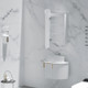 450*900*150mm Carysil Earls Matte White Melamine Plywood Squircle LED Shaving Cabinet(Single Door)