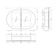 900*600*150mm Carysil Mystic Origianl Walnut Melamine Plywood Oval Shaving Cabinet(Double Doors)