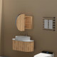 900*600*150mm Carysil Mystic Origianl Walnut Melamine Plywood Oval Shaving Cabinet(Double Doors)