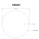 800mm Carysil Round Gold Framed Mirror