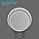 900x38mm LED Dressing Mirror