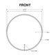 750mm Carysil Round 3 Color Lighting Frontlit LED Mirror Touch Sensor Switch Defogger Pad