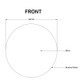 600mm Carysil Round Gold Framed Mirror