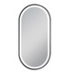 500x1000mm Matte Black Framed LED Dressing Mirror