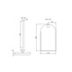 450*800mm Brushed Copper Framed Arch Plain Mirror