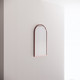 450*800mm Brushed Copper Framed Arch Plain Mirror