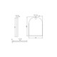 600*900mm Brushed Copper Framed Arch Plain Mirror