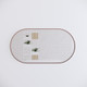 1500*800mm Brushed Copper Framed Oval Plain Mirror