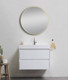 700mm Matte Brushed Gold Framed Mirror
