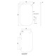 600x900mm Matte Brushed Nickel Framed Mirror