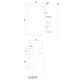 450x750mm Matte Black Framed Mirror