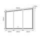 1500x720x139mm LED Shaving Cabinet