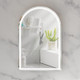 600*900*150mm Carysil Imperial Matte White Melamine Plywood Arch LED Shaving Cabinet(Single Door)