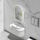 600*900*150mm Carysil Imperial Matte White Melamine Plywood Arch LED Shaving Cabinet(Single Door)