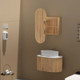 450*900*150mm Carysil Noble Original Walnut Melamine Plywood Oval LED Shaving Cabinet(Single Door)