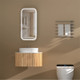 450*900*150mm Carysil Earls Original Walnut Melamine Plywood Squircle LED Shaving Cabinet(Single Door)