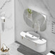 1200*750*150mm Carysil Mystic Matte White Melamine Plywood Oval Shaving Cabinet(Three Doors)