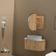 900*600*150mm Carysil Mystic Origianl Walnut Melamine Plywood Oval LED Shaving Cabinet(Double Doors)