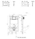 R&T Otto 8 Plus Front Plush Mechanical In-wall Conceal Cistern 4.5/3L with Frame