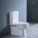 White Thermoset Heavy Duty Soft-close PP Material Wrap-over Thick Seat(Suitable for PANI,VERA, ZARA99,ZARA66,RAUL99,RAUL66,TOI,MOI)