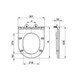 White Thermoset Heavy Duty Soft-close UF Material Flat Slim Seat (Suitable for London)