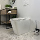 ENOX99 600*455*410mm Gloss White Rimless Flushing Wall Faced Floor Pan