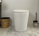 ZARA99 580*360*430mm Gloss White Rimless Flushing Wall Faced Floor Pan