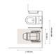 805*390*890mm Disable Toilet Suite