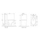 RIVO 620*385*835mm Gloss White Quiet Flushing Back to Wall Toilet Suite