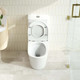 FIFA 670*390*860mm Gloss White Quiet Flushing Back to Wall Toilet Suite