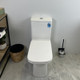 ARIA 620*350*800mm Gloss White Rimless Flushing Back to Wall Two-piece Toilet Suite(Bottom Inlet)