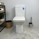 ARIA 620*350*800mm Gloss White Rimless Flushing Back to Wall Two-piece Toilet Suite(Bottom Inlet)